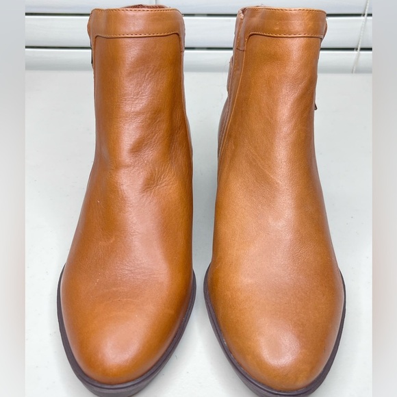 Lauren Ralph Lauren Boho Shelli Sz 9 Leather Ankle Side Zip Boots - Picture 3 of 12